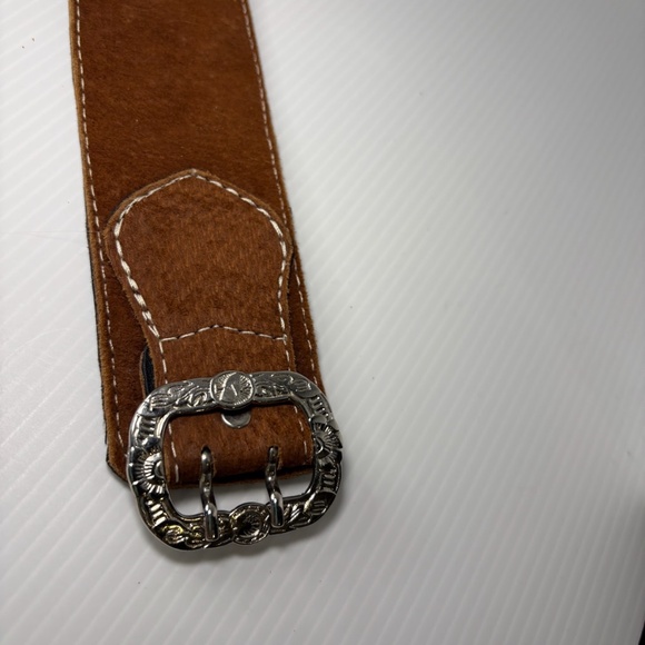 Brulaine 3 Brazilian Buckles Leather Belt 37 in Horses/Western/Equestrian/Cowboy - Picture 8 of 16